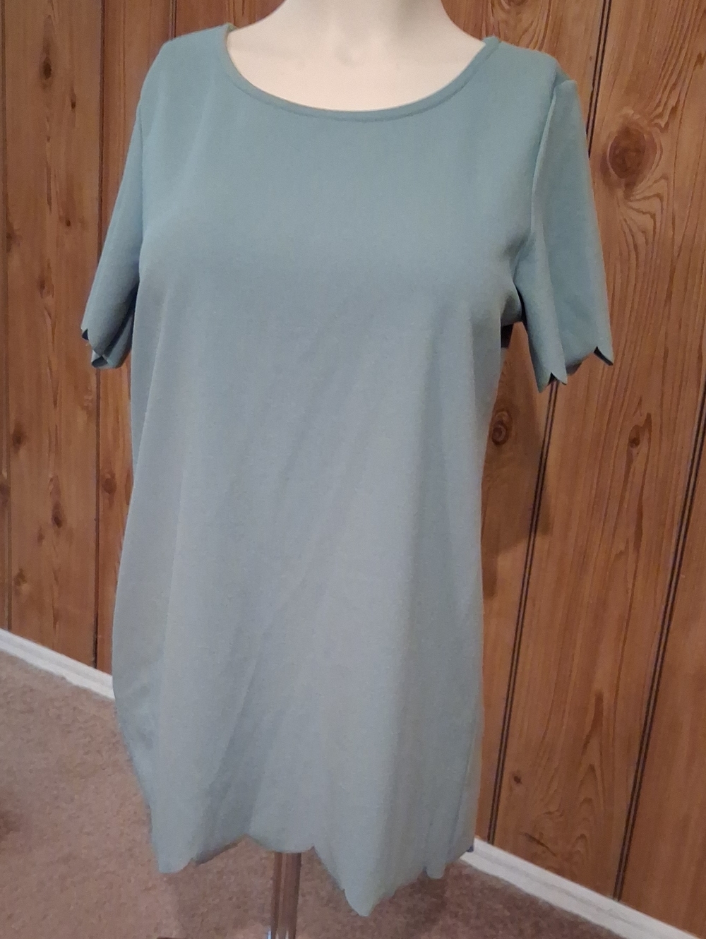 JODIFL Short Sleeve Tunic in Sage Blue